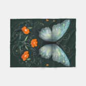 Mystic Butterfly Garden Fleecedecke (Vorderseite (Horizontal))
