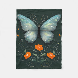 Mystic Butterfly Garden Fleecedecke