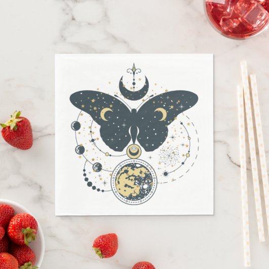 Mystic Butterfly & Sky Design Paper Napkin Serviette (Beispiel)