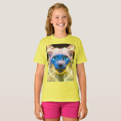 Mystic Cat Aura - Kinder Basic T - Shirt (Vorne ganz)