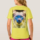 Mystic Cat Aura - Kinder Basic T - Shirt (Rückseite)