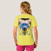 Mystic Cat Aura - Kinder Basic T - Shirt (Schwarz voll)