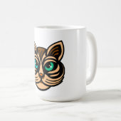 Mystic Cat Eyes Coffee Tasse (VorderseiteRechts)