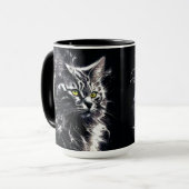 Mystic Cat Eyes Tasse - Bold Modern Art (Vorderseite Links)