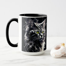 Mystic Cat Eyes Tasse - Bold Modern Art