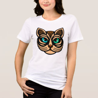 Mystic Cat Eyes Women's T-Shirt Art Tri-Blend Shirt