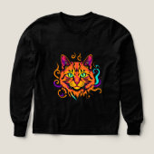 Mystic Cat – Neonfarbene Katze (Design Vorderseite)