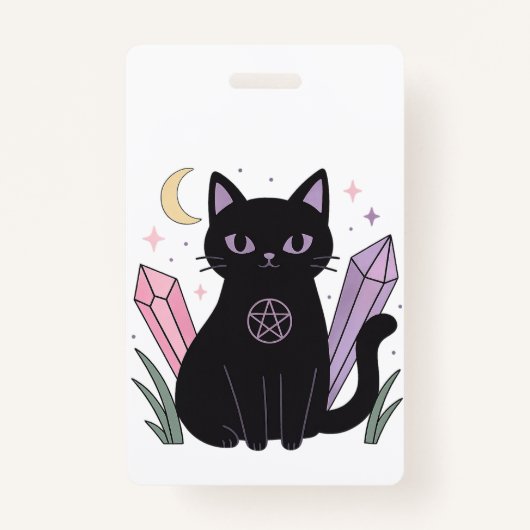 Mystic Cat” Pastel Goth Badge Ausweis (Vorderseite)