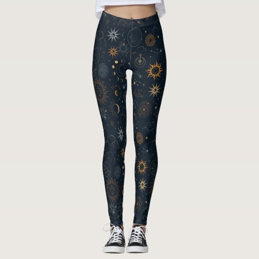 Mystic Celestial Pattern Leggings (Vorderseite)