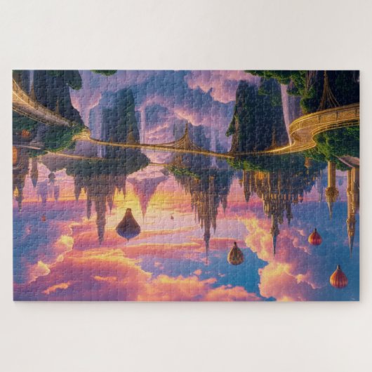 Mystic City in Clouds Puzzle (Horizontal)