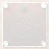 Mystic Compass Rose Glasuntersetzer (Rückseite)