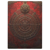 Mystic Compass Rose Klemmbrett (Rückseite)