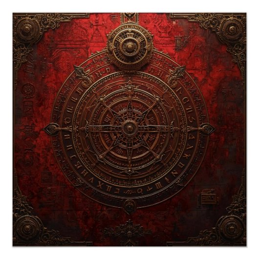 Mystic Compass Rose Poster (Vorderseite)