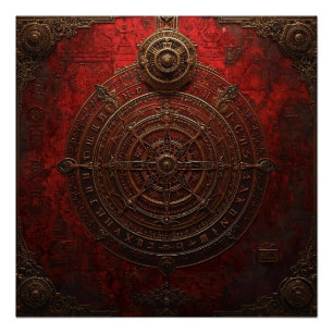 Mystic Compass Rose Poster