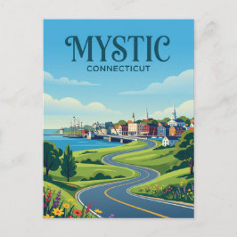 Mystic Connecticut Postkarte