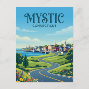 Mystic Connecticut Postkarte