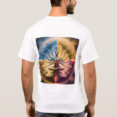 Mystic Cosmic Deity Mandala T‑Shirt | Psychedelic  T-Shirt (Rückseite)