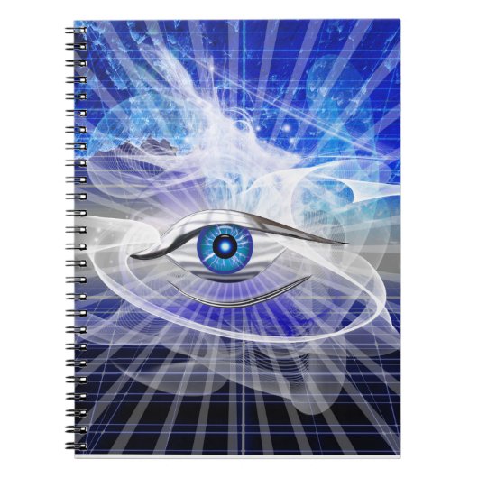 Mystic Cosmic Eye Theme Notizblock (Vorderseite)