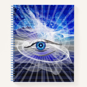 Mystic Cosmic Eye Theme Notizblock