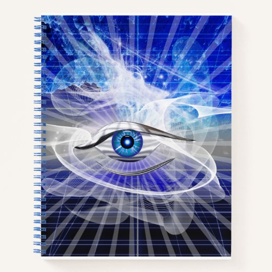 Mystic Cosmic Eye Theme Notizblock (Vorderseite)
