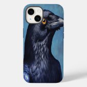 Mystic Crow iPhone Case – Fantasy Animal Art, Dark (Rückseite)
