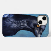 Mystic Crow iPhone Case – Fantasy Animal Art, Dark (Rückseite (Horizontal))