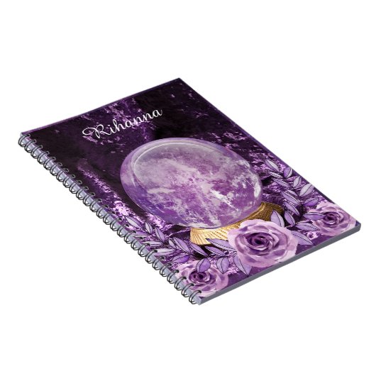 Mystic Crystal Ball Fortune Teller Notebook Notizblock (Rechte Seite)