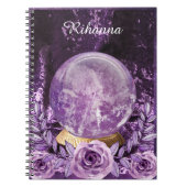 Mystic Crystal Ball Fortune Teller Notebook Notizblock (Vorderseite)