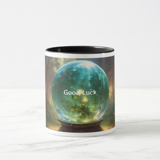 Mystic Crystal Ball Fortune Viel Glück Tasse (Zentrum)