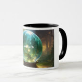 Mystic Crystal Ball Fortune Viel Glück Tasse (VorderseiteRechts)