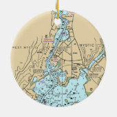 Mystic CT Chart Keramik Ornament (Hinten)