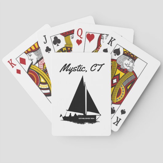 Mystic, CT Spielkarten (Rückseite)