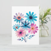 Mystic Daisy Bloom Einladung (Stehend Vorderseite)