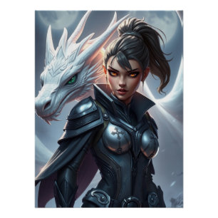 Mystic Dragon Fantasy Art Poster