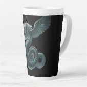 Mystic Dragon Mug – Blue & Green Fantasy Milchtasse (Rechte Ecke)