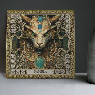 Mystic Dragon Spirit Altarpiece Personalisiert Fliese