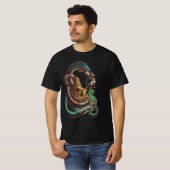 Mystic Dragon & Temple T-Shirt – Bold Fantasy Art (Vorne ganz)