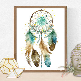 Mystic Dreamcatcher Spirituelle Metaphysische Yoga Fotodruck