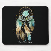 Mystic Dreamcatcher Spirituelle Metaphysische Yoga Mousepad (Vorne)