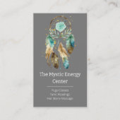 Mystic Dreamcatcher Spirituelle Metaphysische Yoga Visitenkarte (Vorderseite)