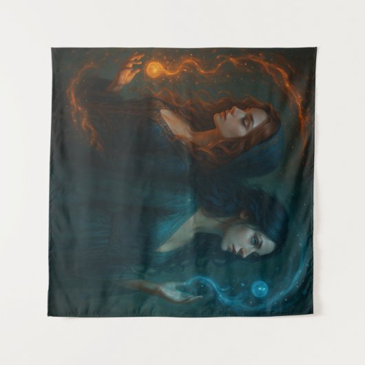 Mystic Duality Wandteppich (Vorderseite (Horizontal))