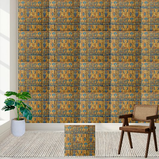 Mystic Egyptian Hieroglyphs Zuhause Accent Tile Fliese