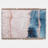 Mystic Elegance | Aquamarines Blau und Rose Gold A Decke (Vorderseite)