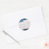 Mystic Elegance | Aquamarines und rosa Branding Vi Runder Aufkleber (Umschlag)