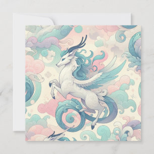 Mystic Elegance: Pastel Kirin Whispers Einladung