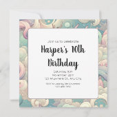 Mystic Elegance: Pastel Kirin Whispers Einladung (Rückseite)