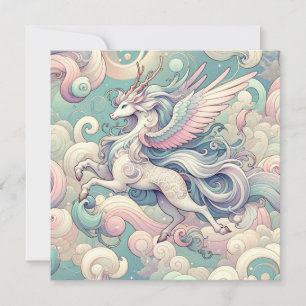 Mystic Elegance: Pastel Kirin Whispers Einladung