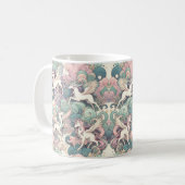 Mystic Elegance: Pastel Kirin Whispers Kaffeetasse (Vorderseite Links)