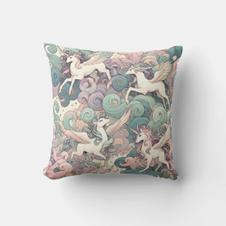 Mystic Elegance: Pastel Kirin Whispers Kissen