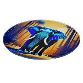 Mystic Elephant: Sunset Forest Journey Schneidebrett (Ecke)